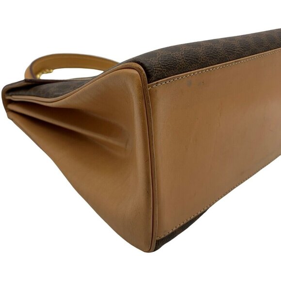 Authentic CELINE Kelly Macadam Hand Bag M13 Brown PVC #36634763 - Picture 8 of 12